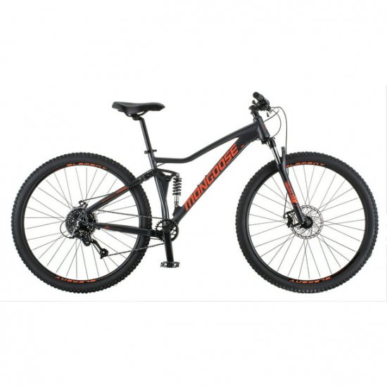 Mongoose 29\" Ledge X2 Mountain Bike, 8 Speeds, Gray