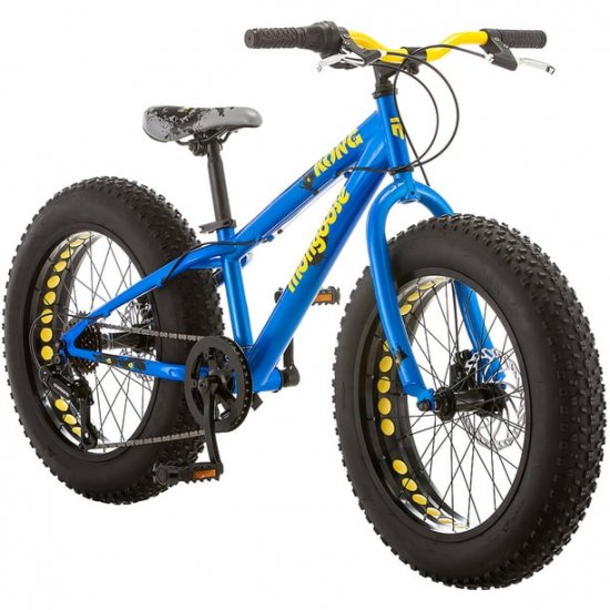 20\" Mongoose Kong Boys\' All-Terrain Fat Tire Bike, Blue