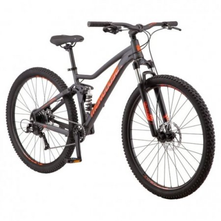 Mongoose 29" Ledge X2 Mountain Bike, 8 Speeds, Gray