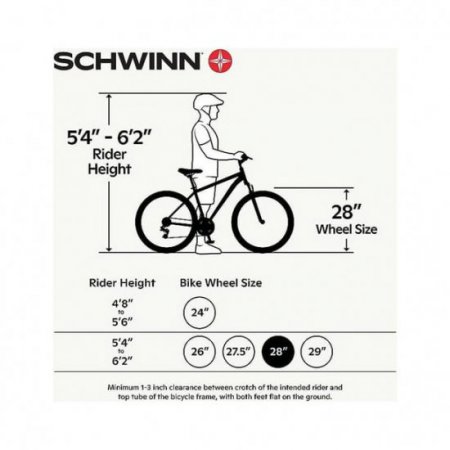 Schwinn Men's Volare 1200 Hybrid Road Bike, 28" in Wheel. 700C, Blue-Color:Blue,Style:Men's Flat Bar Road