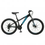 Mongoose 24" Durham Mountain Bike, 21 Speeds, Black