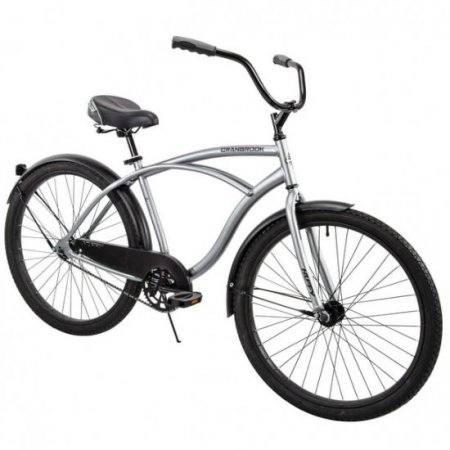 Huffy 26" Cranbrook Men's Beach Cruiser Comfort Bike, Silver