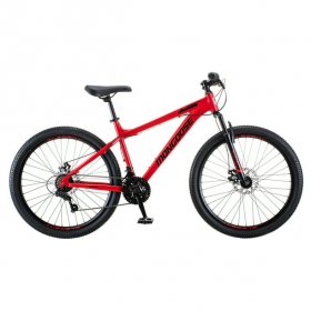 Mongoose 26-in. Durham Unisex Mountain Bike, Red and Black, 21 Speeds