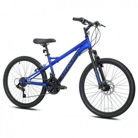 Kent Bicycles 24-inch Tracer Boy's 21 Speed Mountain Bike, Blue