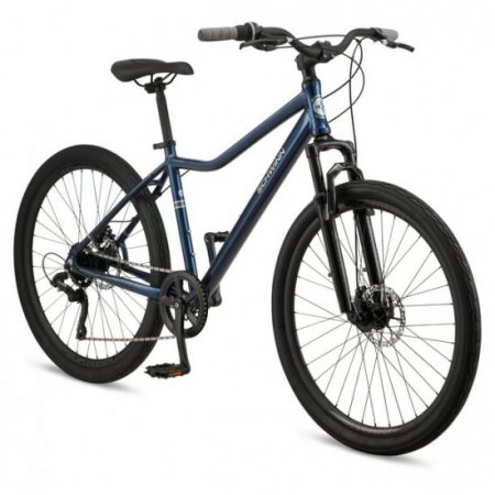 Schwinn 27.5" Junction Mens Hybrid Bike, 7 Speeds, Navy