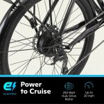 Schwinn 26-in. EC1 Unisex Cruiser Electric Bike for Adults, Throttle, Black Ebike