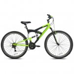 Kent Bicycles 29-inch Men's Iron Rock Full Suspension Mountain Bike, Black and Green