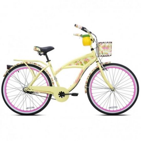 Kent 26" Margaritaville Women's 3-Speed Cruiser Bike, Yellow