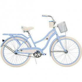 Huffy 24610 24 in. Deluxe Womens Cruiser Bike, Blue-One Size