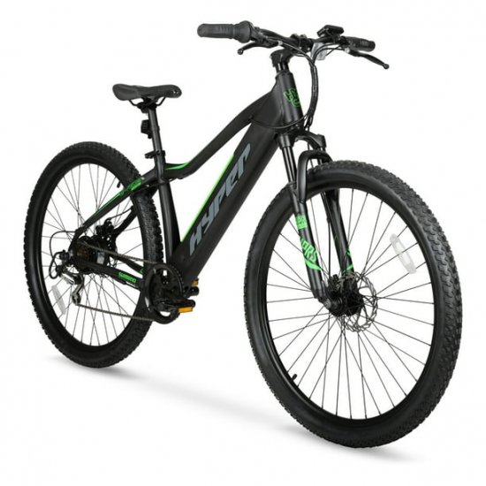 Hyper Bicycles 29\" 36V Electric Mountain Bikefor Adults, Pedal-Assist, 250W E-Bike Motor, Black