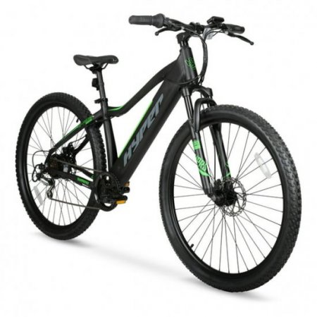 Hyper Bicycles 29" 36V Electric Mountain Bikefor Adults, Pedal-Assist, 250W E-Bike Motor, Black