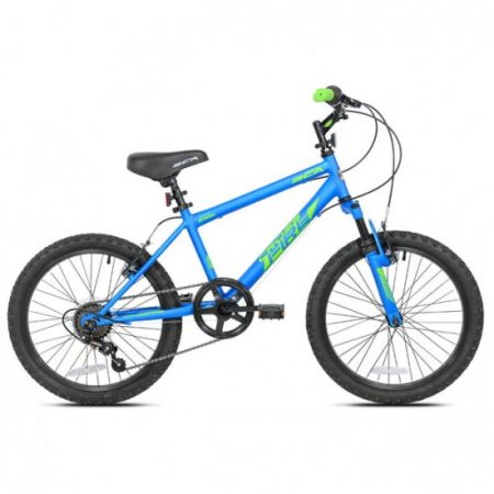 BCA 20" Crossfire 6-Speed Boy's Mountain Bike, Blue/Green