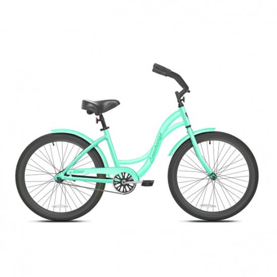 Kent Bicycles 24-inch Girl\'s Seachange Beach Cruiser Bicycle, Mint Green, Teen