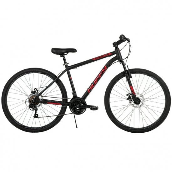 Huffy 27.5 in. Rangeline Men\'s Mountain Bikes, Black and Red