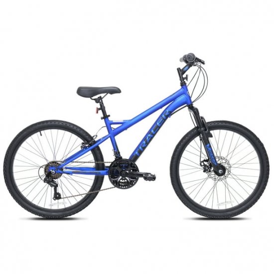 Kent Bicycles 24-inch Tracer Boy\'s 21 Speed Mountain Bike, Blue