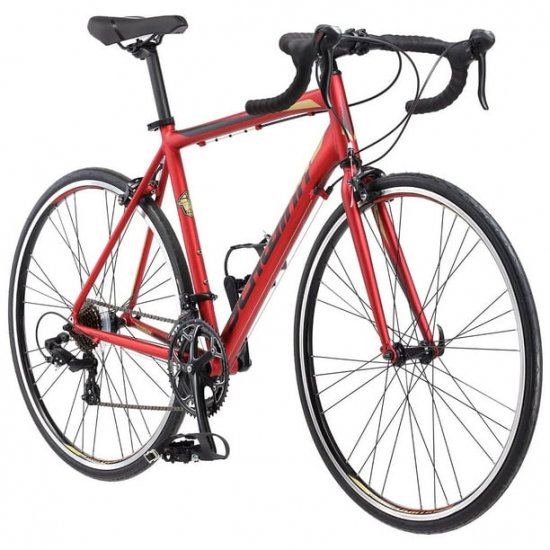 Schwinn Volare 1400 Bicycle 700C, Men\'s Drop Bar Road, Matte Red