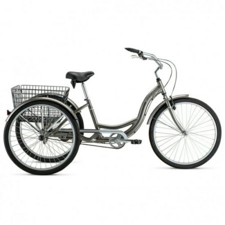 Schwinn Meridian Adult Tricycle, 26-Inch, Silver