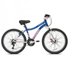 Genesis 24" Whirlwind Girl's Mountain Bike,Tween/Adult, Blue