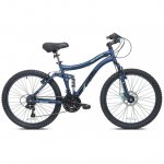 Genesis 24" Bella Vista Girl's Full Suspension Tween/Teen Mountain Bike, Blue