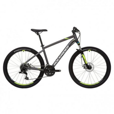 Decathlon Rockrider ST520, 21 Speed Mountain Bike, 27.5", Gray, Small