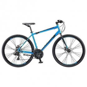 Schwinn Men's Volare 1200 Hybrid Road Bike, 28" in Wheel. 700C, Blue-Color:Blue,Style:Men's Flat Bar Road