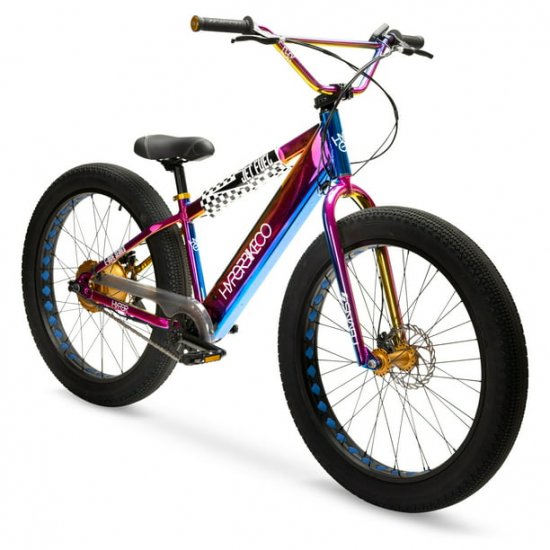 Hyper Bicycles Jet Fuel 26\" 36V Electric BMX Fat Tire E-Bik for Adults, Pedal-Assist, 250W Motor