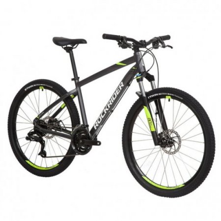 Decathlon Rockrider ST520, 21 Speed Mountain Bike, 27.5", Gray, Small