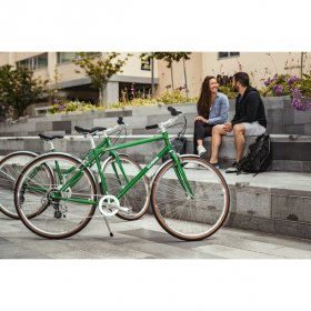 Schwinn Collegiate Adult Hybrid Bike, 8 speeds, 700c wheels, women's 19 inch frame, medium, large