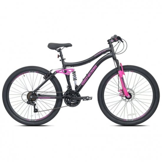 Kent Genesis 26 in. Maeve Women\'s Mountain Bike, Black and Pink