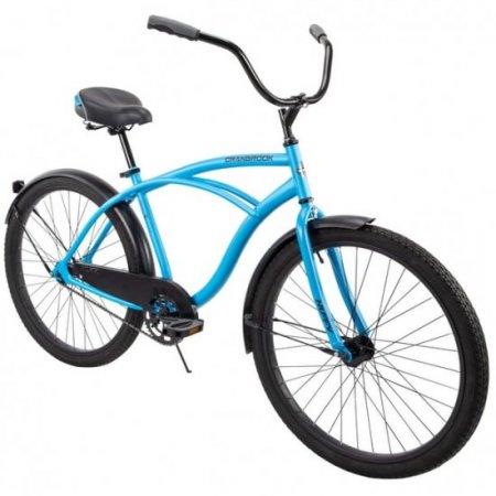 Huffy 26" Cranbrook Men's Comfort Cruiser Bike, Matte Blue