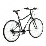 Decathlon Btwin 100, 6-Speed Hybrid Bike, Black