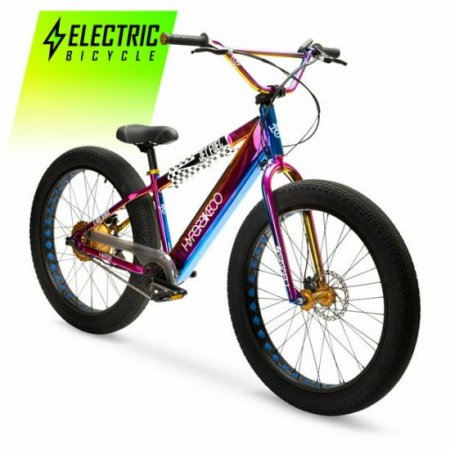 Hyper Bicycles Jet Fuel 26" 36V Electric BMX Fat Tire E-Bik for Adults, Pedal-Assist, 250W Motor