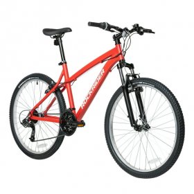 Decathlon Rockrider ST50, 21 Speed Aluminum Mountain Bike, 26", Unisex, Red, Large