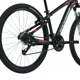 Decathlon Rockrider ST100 Mountain Bike, 27.5", 21 Speed, Black, Small
