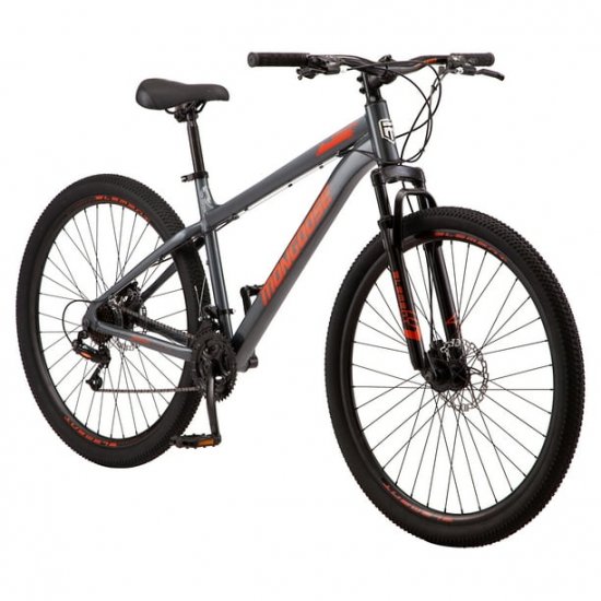 Mongoose 29\" Durham Mountain Bike, 21 Speeds, Gray