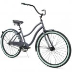 Huffy 26 Inch Cranbrook Women's Comfort Cruiser Bike, Gray