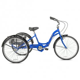 Kent 26" Alameda Folding Adult Trike, Blue