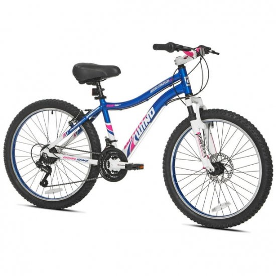 Genesis 24\" Whirlwind Girl\'s Mountain Bike,Tween/Adult, Blue