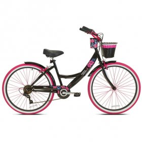 Susan G Komen 26" Women's Cruiser Bike, Black/Pink