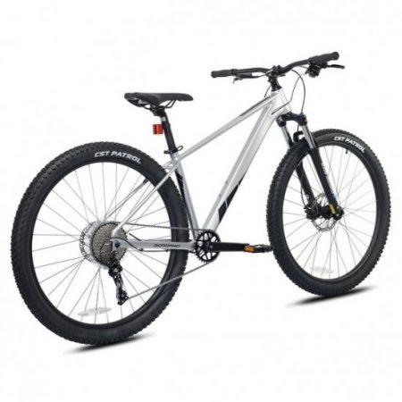 Giordano 29-inch Men's Valor Mountain Bike, Front Suspension, 10 Speeds, Silver