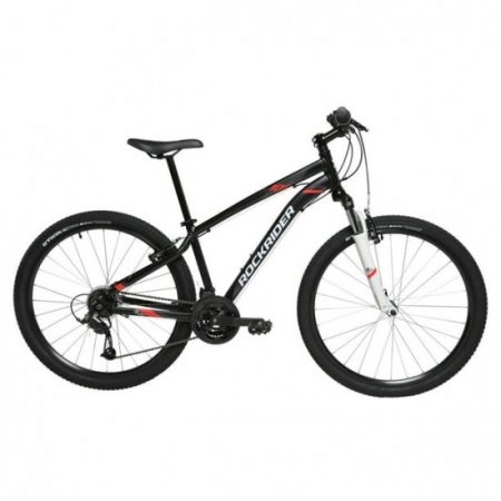 Decathlon Rockrider ST100 Mountain Bike, 27.5", 21 Speed, Black, Small